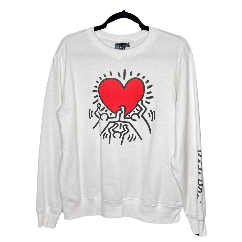 Keith Harring Sweatshirt White Size Large
